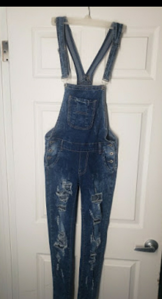 Women's jean overalls